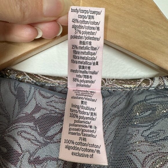 VICTORIA'S Secret Dream Angels Shine Brocade Bodysuit Size XS - Picture 6 of 7